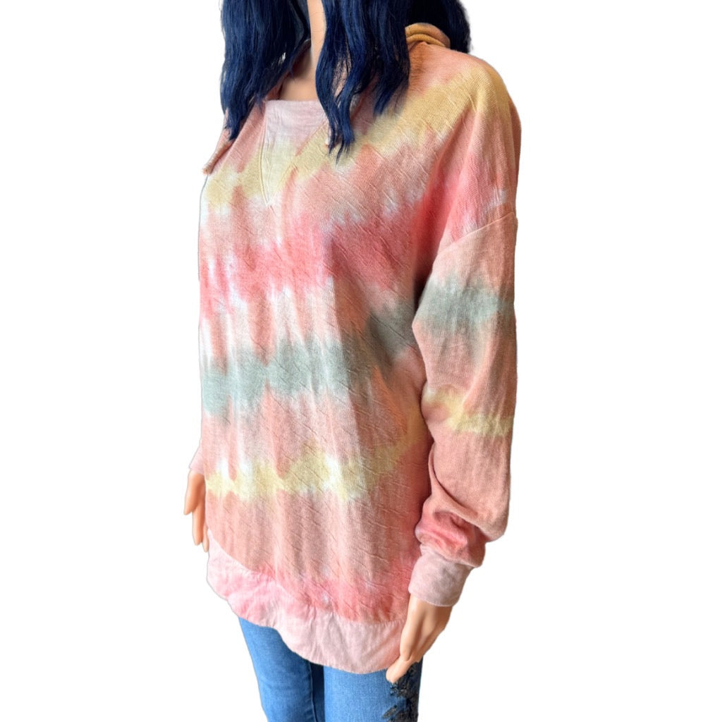 Anthropologie Maronie Tie Dye Hoodie Oversized Sweatshirt - Medium NEW