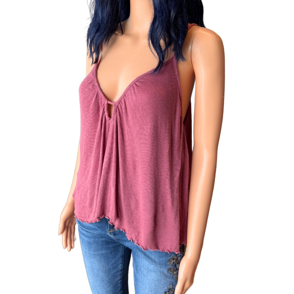 Anthropologie Maronie Keyhole Ribbed Tank Top - Medium NEW
