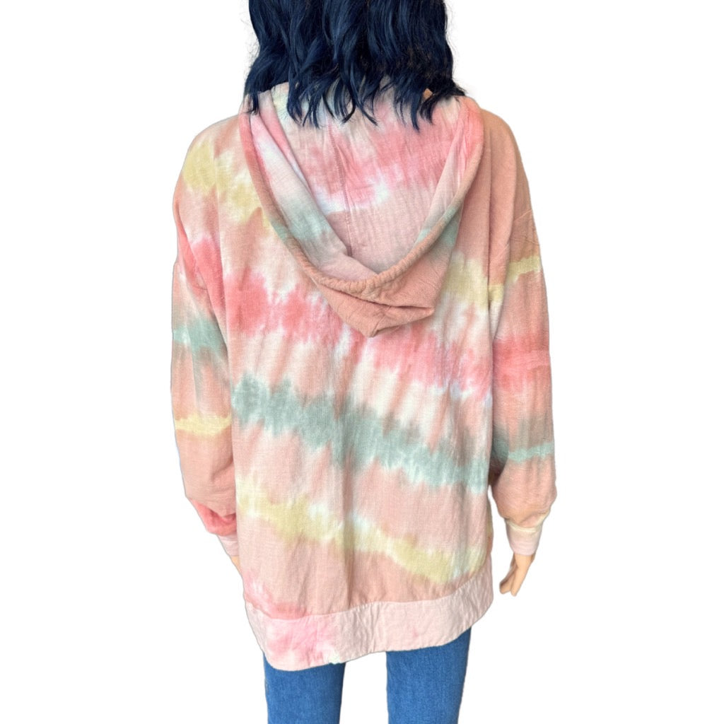 Anthropologie Maronie Tie Dye Hoodie Oversized Sweatshirt - Medium NEW