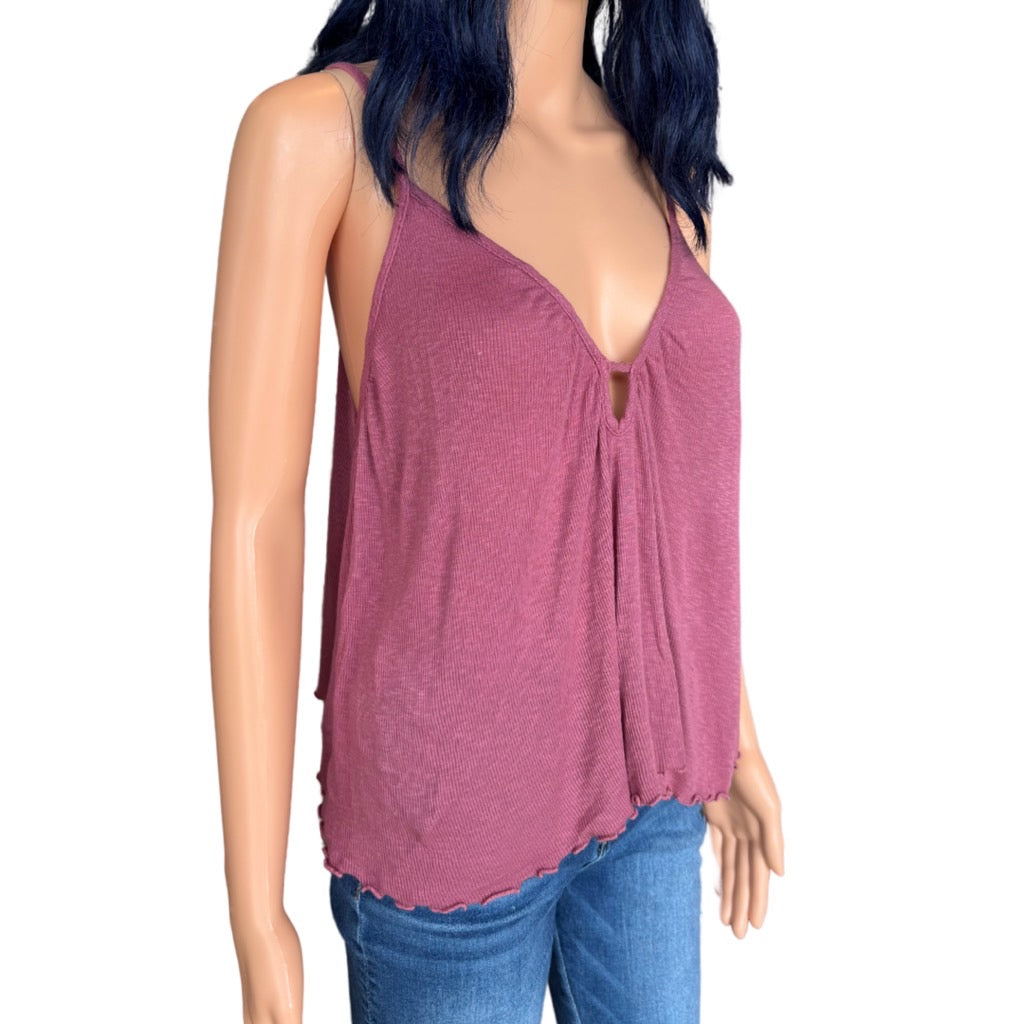 Anthropologie Maronie Keyhole Ribbed Tank Top - Medium NEW