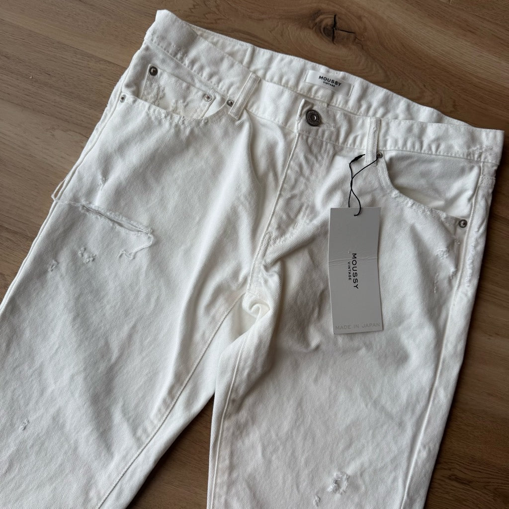 AGOLDE Element White Criss Cross Straight Legs Jeans - 30 NWT