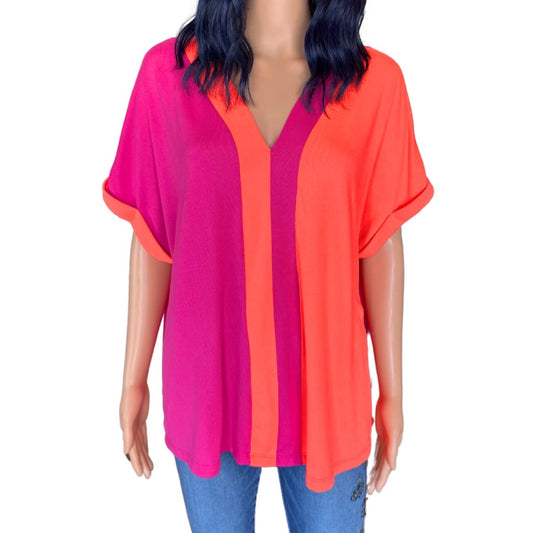 White Birch Buttery Soft Two Toned Top - XL