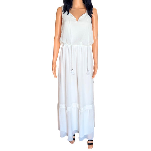 Adrianna Papell Ivory White Maxi Dress - 4 NWT
