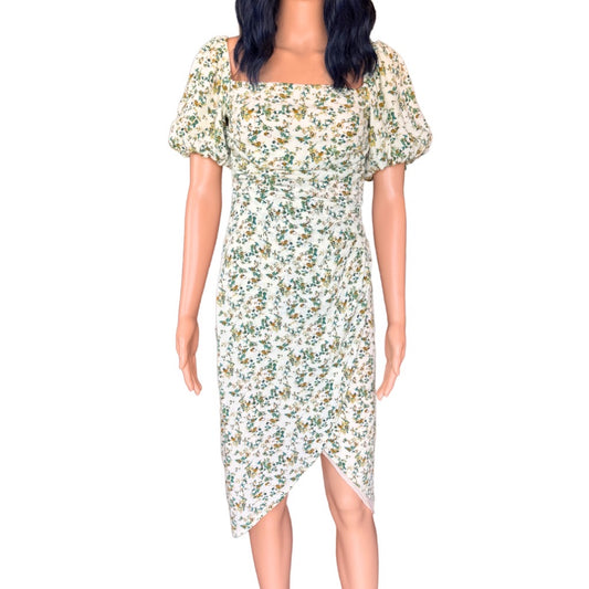 ASTR The Label Cream Floral Dress - Small
